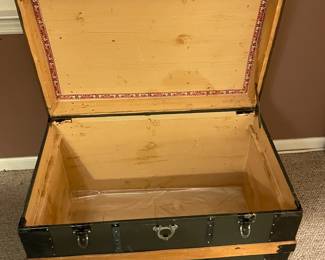 Antique Wooden Steamer Trunk