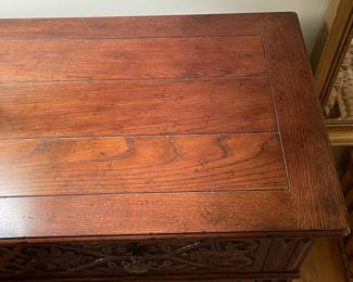 Beautiful Henredon Walnut Carved 3 Drawer Dresser (2 Available)