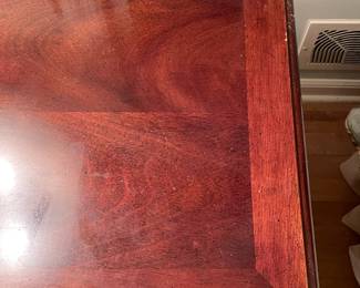 Beautiful Henredon Wooden Nightstand W/ Brass Hardware & 3 Drawers