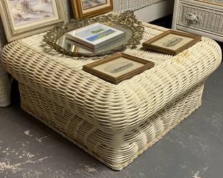 Wicker Square Coffee Table