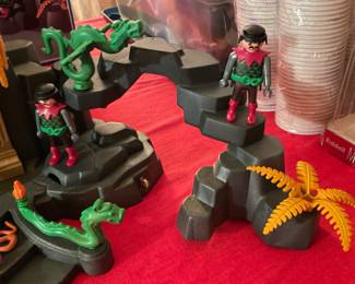 FABULOUS Playmobil "Magic Knights Dragon Temple" Playset W/ Figures, Original Box, Etc.