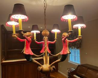 Hanging Monkey Chandelier