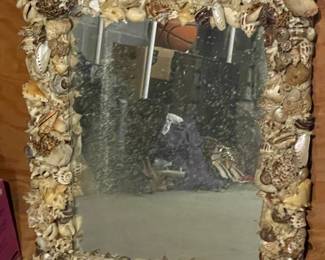 BEAUTIFUL Handmade Seashell Mirror