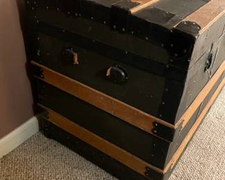 Antique Wooden Steamer Trunk