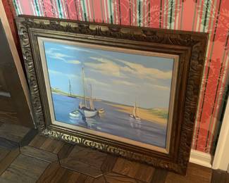 Framed Ship Artwork
