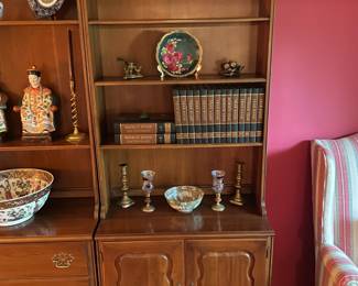 Wooden 3 Piece Wall Unit Bookcase Set