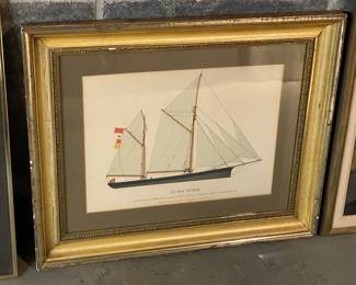 Framed Ship Artwork