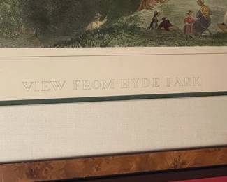 "View From Hyde Park" Framed Artwork