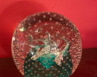 Cathness Art Glass Paperweight