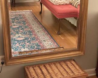 Floor Length Gold Framed Wall Mirror