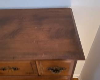 Solid Wood Brown High-Boy Tall Dresser By Moosehead Furniture Co.