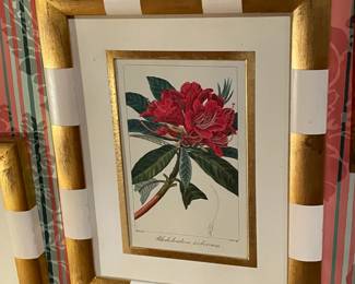 Gold Framed Floral Artworks