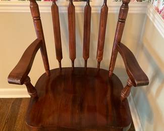 Country Accent Wooden Arm Chair
