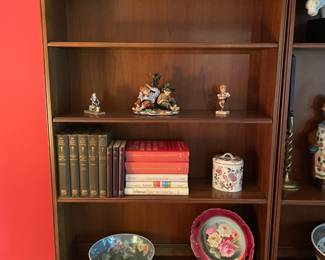 Wooden 3 Piece Wall Unit Bookcase Set