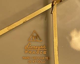 Decorative Blue & Gold Set By Limoges (France)