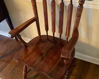 Country Accent Wooden Arm Chair