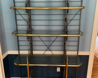 Kitchen Metal W/ Glass Shelves Baker's Racka