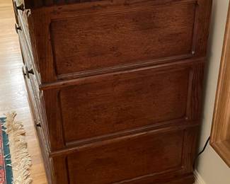 Beautiful Henredon Walnut Carved 3 Drawer Dresser (2 Available)