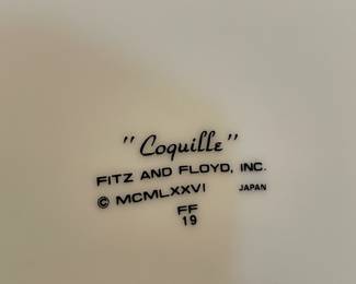 Vintage Fitz & Floyd Seashell China