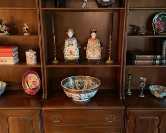 Wooden 3 Piece Wall Unit Bookcase Set