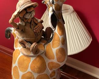 Handmade Pottery Giraffe Teapot