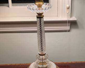 Crystal Candlestick Lamp