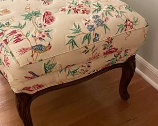 Oversized Custom Upholstered Arm Chair W/ Matching Otoman