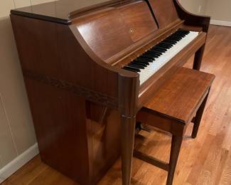 Antique Player Piano W/ Rolls