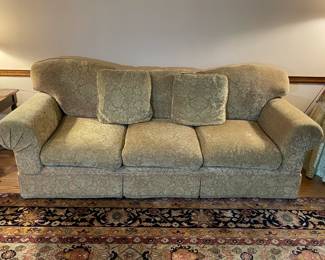 Elegant Beige/Brown 3 Seat Sofa Couch