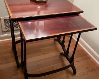 Antique Set Of 2 Nesting Tables