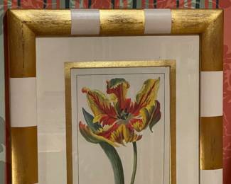 Gold Framed Floral Artworks