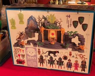 FABULOUS Playmobil "Magic Knights Dragon Temple" Playset W/ Figures, Original Box, Etc.
