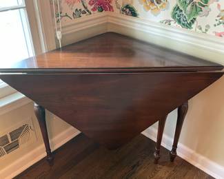 Antique Wooden Split Folding Drop Leal Table