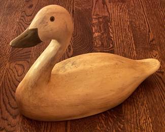 Vintage Swan/Duck Decoy Autographed