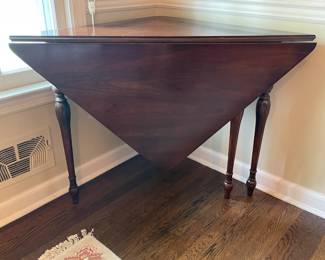 Antique Wooden Split Folding Drop Leal Table