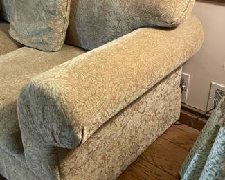 Elegant Beige/Brown 3 Seat Sofa Couch