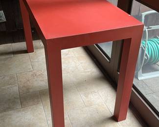 Red Console Table