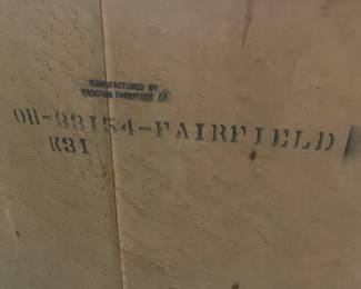 Brown Wood High-Boy Dresser W/ Brass Hardware