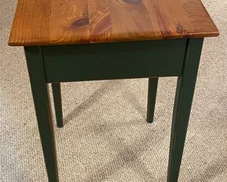 Wooden Country Accent Table W/ 1 Drawer