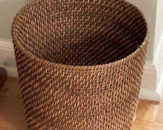 Wicker Wastebasket