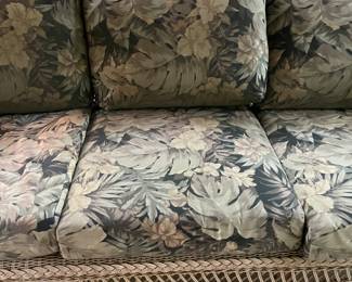 Outdoor Wicker 3 Seat Couch/Sofa W/ Cushions