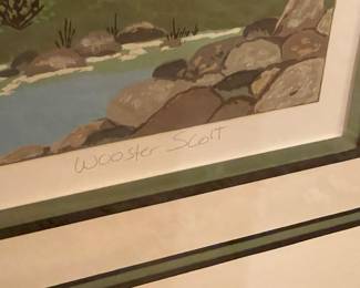 Signed & Numbered Framed Artwork By "Wooster Scott"