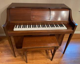 Antique Player Piano W/ Rolls