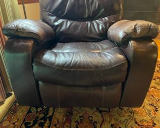 Oversized Leather Recliner Chair