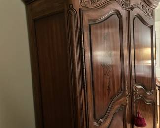 Oversized Wooden Armoire Wadrobe Bedroom 2 Door Cabinet
