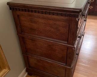 Beautiful Henredon Walnut Carved 3 Drawer Dresser (2 Available)