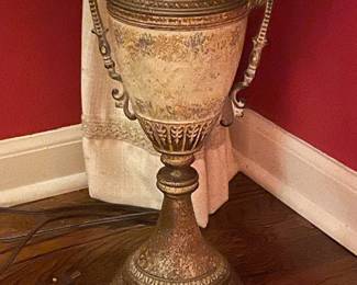 Handled Urn Table Lamp