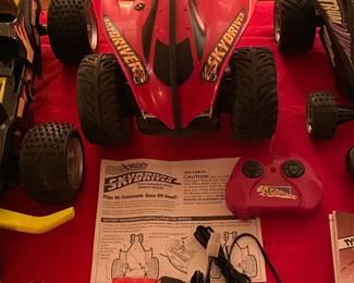 Vintage "Skydriver" RC Car By XRC W/ Car, Remote Controller, Instruction Booklet/Paperwork, Batteries, & Charger
