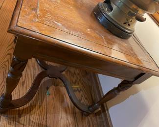 Square Wooden End Table