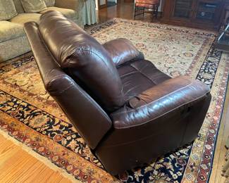 Oversized Leather Recliner Chair